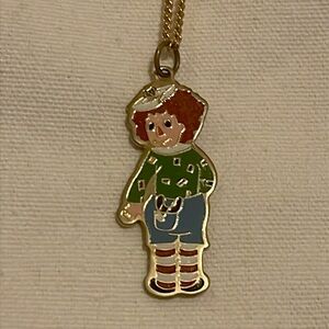 Vintage Raggedy Andy necklace